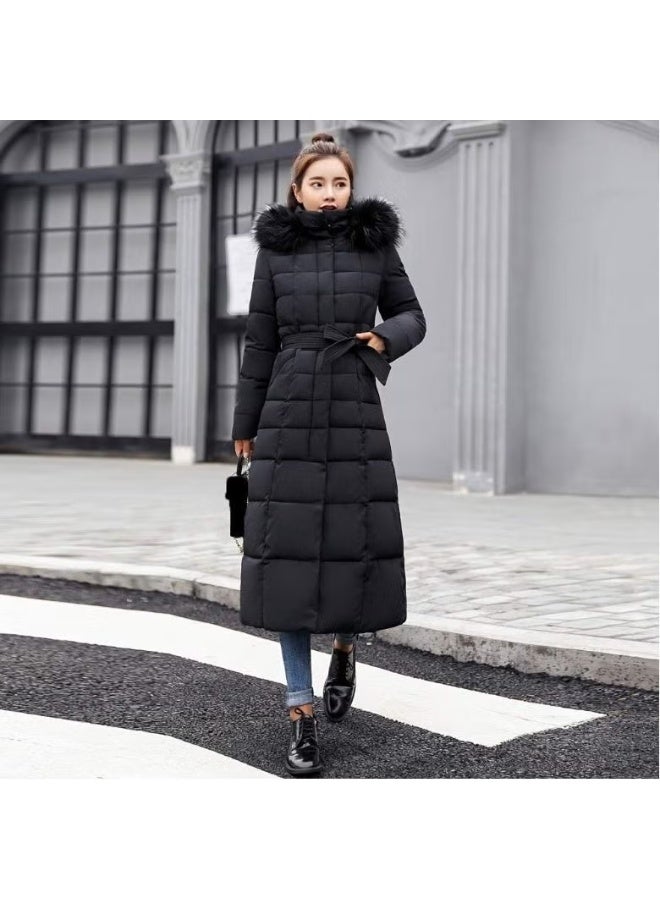 Barbora Daily Winter Full Length Women's Puffer Coat BT180SIYAHA1 - Image 2